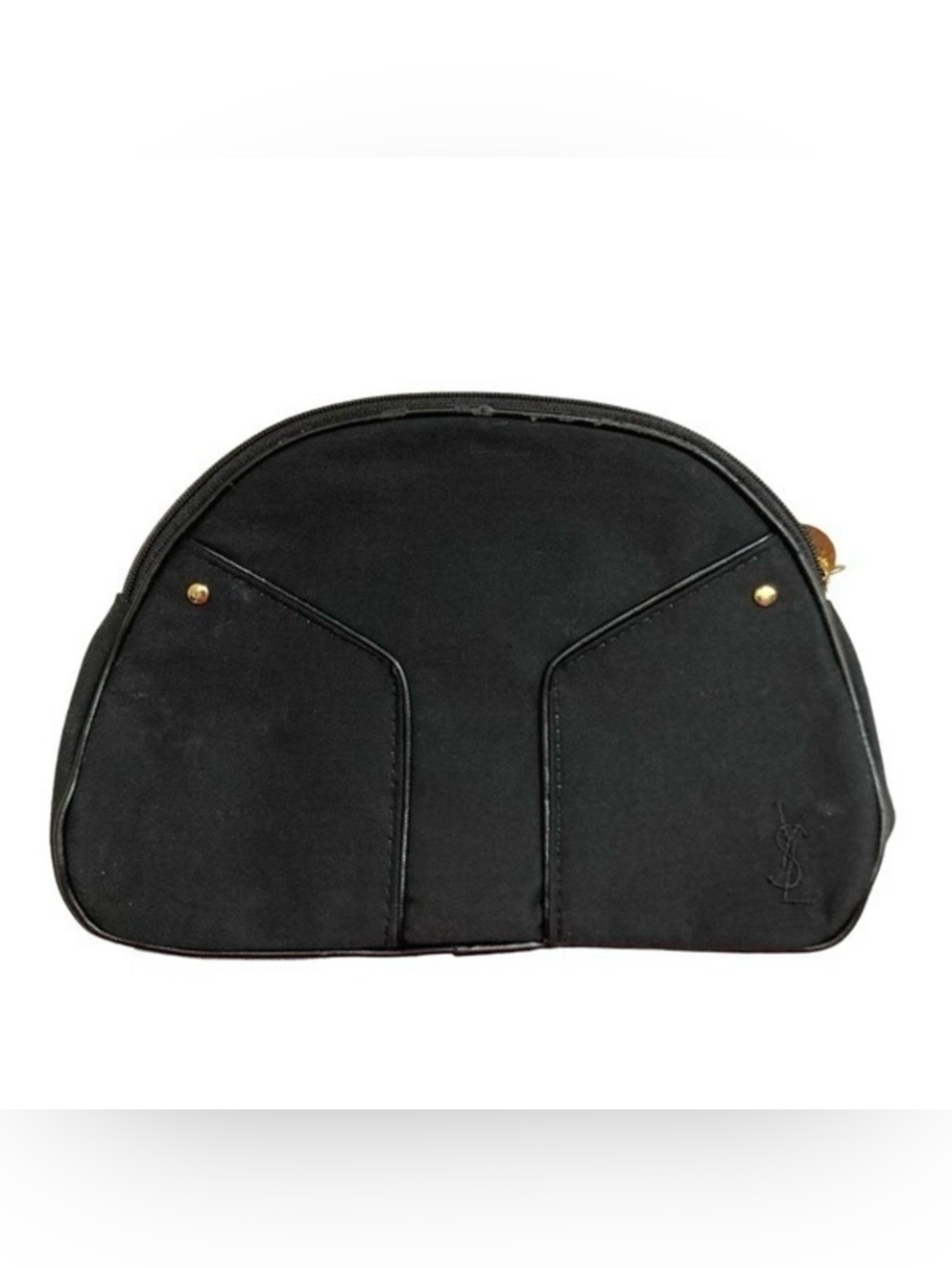 Vintage Yves Saint Laurent Parfum Canvas Makeup Bag - YSL Makeup Bag / Pouch